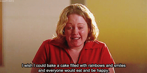 Mean-Girls-GIF-I-Wish-I-Could-Bake-A-Cake-Full-Of-Rainbows-and-Smiles.gif -  Go Commando App