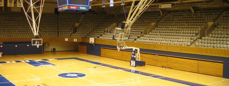 empty basketball arena